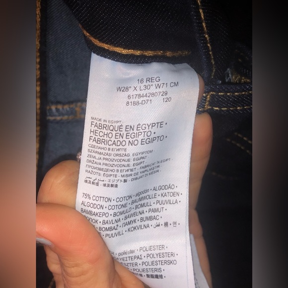 LEVIS Performance 511 Slim Stretchy Mid-Rise Womens Jeans Sz 16 Reg W28 L30. - Picture 5 of 9